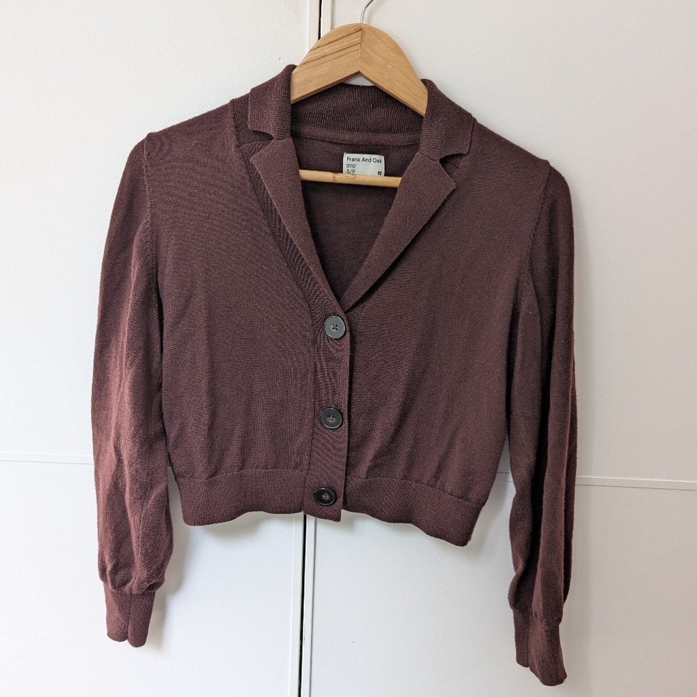 Frank&Oak Light Wool Cropped Sweater